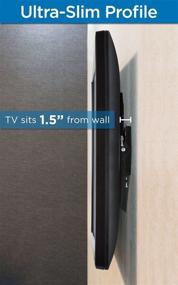 img 2 attached to 🖼️ Mount-It! Low-Profile Tilting TV Mount: Flush Mount Bracket for 42-70 in. Screen TVs, Ultra-Thin Design, Strong 220 lbs. Capacity!