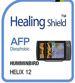 img 1 attached to Улучшенная защита для HUMMINBIRD HELIX 12: защитная пленка с антибликовым покрытием AFP - кристально чистая пленка для защиты ЖК-экрана.