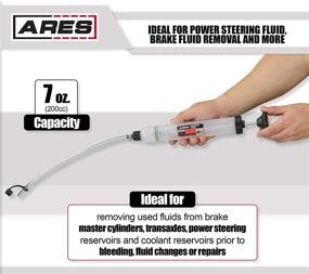 img 1 attached to 🔧 ARES 70920 - Fluid Change Syringe - Effortless Fluid Extraction - Perfect for Power Steering Fluid, Brake Fluid Extraction and More - 200cc Maximum Capacity