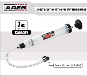 img 2 attached to 🔧 ARES 70920 - Fluid Change Syringe - Effortless Fluid Extraction - Perfect for Power Steering Fluid, Brake Fluid Extraction and More - 200cc Maximum Capacity