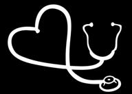 🚗 enhance your car's style with the white heart stethoscope window decal logo