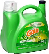 🌟 get ultimate cleaning power with ultra concentrated gain original liquid laundry detergent - 5.91 l / 200 fl. oz - 146 loads! logo