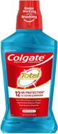 colgate total pro-shield alcohol-free mouthwash, peppermint - 500ml, 16.9 fl oz logo