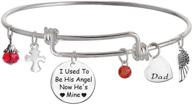 👼 tisda i used to be his angel now he's mine: daddy bracelet for cherished memories logo