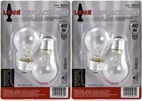 img 1 attached to Lava Lite 40 Watt Replacement Bulbs, 4-Pack: Ideal for 16.3-Inch Lava Lamps!