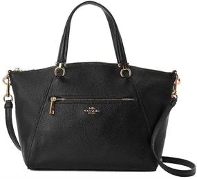 img 4 attached to Stylish and Versatile: Coach Women's Prairie Satchel Crossbody in IM/Black