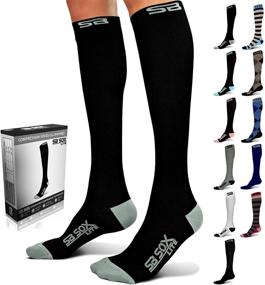 img 4 attached to 🧦 SB SOX Lite Compression Socks (15-20 mmHg) - Ultimate Comfort Socks for Men & Women, Ideal for Extended Daily Wear!