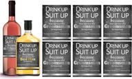 🍾 set of 6 groomsman + 1 bonus best man proposal wine labels or liquor labels, whisky, vodka, rum, beer bottle labels or stickers - groomsmen party favors, party decorations, wedding party invitations logo