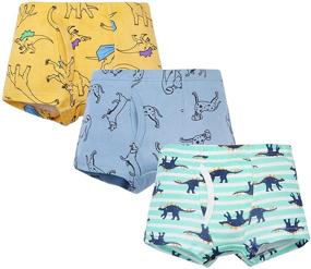 img 2 attached to 🦖 Durio Toddler Boy Underwear Soft Little Boy Boxer Briefs - Dinosaur Prints!