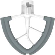 🔧 leixe all-metal die cast flex edge beater - silicone edges bowl scraper for kitchenaid tilt-head stand mixer logo