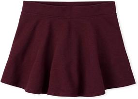 img 1 attached to 👗 Chic and Comfortable French-style Skirts & Skorts for Girls at Children's Place Uniform Active