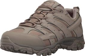img 1 attached to Men's Black Waterproof Merrell Work Tactical Shoes