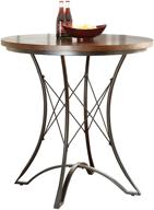 🍽️ stylish and functional: steve silver company adele round counter dining table in brown logo