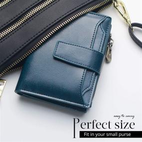 img 3 attached to Womens Blocking Leather Compact Bifold Women's Handbags & Wallets for Wallets