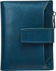 img 4 attached to Womens Blocking Leather Compact Bifold Women's Handbags & Wallets for Wallets