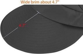 img 1 attached to 👒 HINDAWI Women's Wide Brim Sun Hat Packable with UV Protection - Visor Floppy Beach Cap