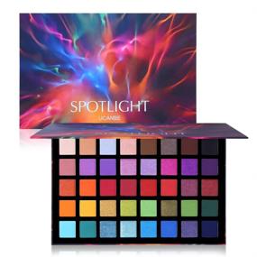 img 4 attached to 🎨 UCANBE Spotlight Eyeshadow Palette: 40 Color Professional Eye Shadow Makeup - Highly Pigmented, Waterproof, Long Lasting & Colorful Matte Shimmer Powder