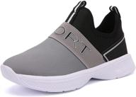 👟 hecodi laceless girls' athletic sneakers: lightweight and breathable footwear logo