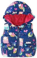 cuteness overload: mud kingdom little girls vests outerwear with hood animal delight logo