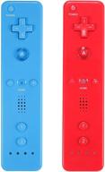 🎮 yosikr wireless remote controller 2-pack for wii wii u - red and blue logo