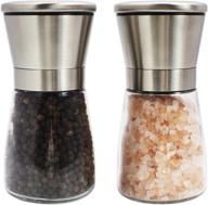 adjustable coarseness refillable peppercorns: food service equipment & supplies logo