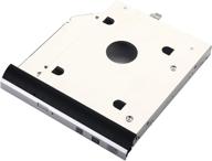 dell latitude e5420 e5520 2nd hdd ssd hard drive caddy adapter with front panel bezel and mounting bracket logo