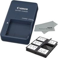 🔌 canon cb-2lv charger for canon nb-4l li-ion battery - compatible with canon powershot sd series cameras + bonus items! logo