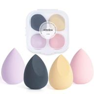 flawless beauty blender makeup sponge set 💄 with multi-colored storage box: perfect for liquid makeup application logo