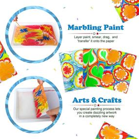 img 3 attached to 🎨 Creative MFJL Marbling Paint Crafts for Kids - Unleash Imaginations and Make Stunning Artwork!