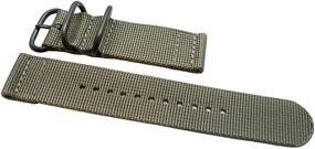 img 4 attached to 🕓 DaLuca Piece Ballistic Nylon Ladies Watch Bands for Women's Watches