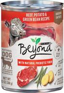 🐶 purina beyond grain free, natural, adult ground entrée wet dog food - 12 cans, 13 oz. each (packaging varies) logo