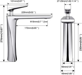 img 3 attached to 🚽 JOMOLA Chrome Bathroom Vessel Sink