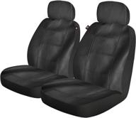 enhance your car seats with dickies 40321 deluxe black, 2-piece seat cover logo