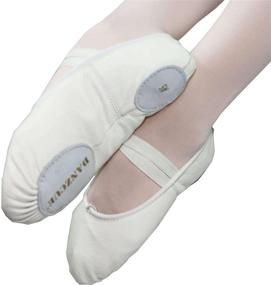 img 3 attached to 🩰 Danzcue Adult Split Sole Leather Ballet Slipper: The Perfect Footwear for Graceful Dance Moves