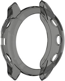 img 1 attached to 📱 Protective TPU Case Cover for Garmin Fenix 6X - Anti Drop Skin in TPU Black