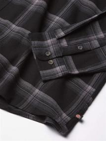 img 1 attached to Dickies Sleeve Flannel Shirt 3X Large Men's Clothing