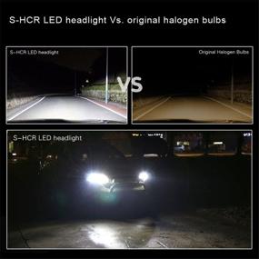 img 3 attached to 🔦 Усовершенствованные лампы Alla Lighting S-HCR HB5 9007 LED: 10000 люмен Экстремально яркие, для использования вне дорог, 6К Ксеноново-белые - замена головных фар на базе PX29t