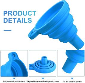 img 2 attached to 🖨️ Efficient 6 Pack 3D Printer Accessories: Collapsible Silicone Funnels & Stainless Steel Resin Filter Cups for Easy Resin Reclamation