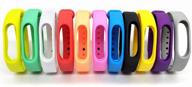 🌈 colorful replacement bands for mi 2 bracelet watch strap - 11 piece wristband set by colorsheng logo