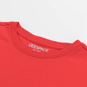 img 2 attached to DEESPACE Long Sleeve Crewneck 3 12Years 7 8Years Girls' Clothing in Tops, Tees & Blouses