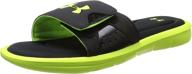 under armour ignite slides - men's black athletic shoes логотип