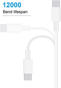 img 1 attached to 🔌 Превосходный кабель USB Type-C: 4-в-1 быстрый зарядный шнур для Galaxy A10/A20/A51 и других моделей (белый)