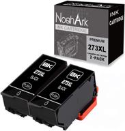 🖨️ noahark 2-pack remanufactured ink cartridge replacement for epson 273xl 273 xl t273xl expression premium xp-520 xp-800 xp-600 xp-610 xp-620 xp-820 xp-810 printer - 2 black logo