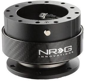 img 1 attached to 💥 NRG Innovations SRK-200CF Быстроразъем (Черное тело / Черное кольцо из углеродного волокна): Улучшенная версия 2.0