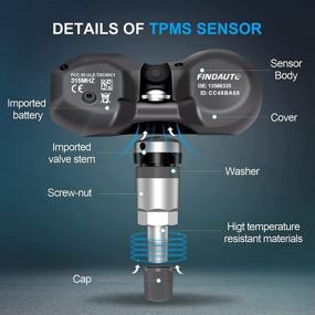 img 2 attached to 🔧 Найтиавто 315 МГц датчик замены TPMS GM - Buick, Cadillac, Chevrolet, GMC, Hummer - Заменяет 13598772 974-009 - Набор из 4 штук