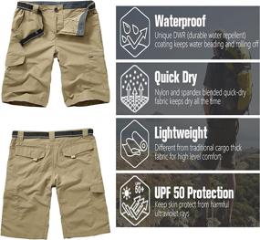 img 2 attached to 👖 Men's Outdoor Hiking Pants | Scout Convertible Cargo | Lightweight, Quick-Dry & Breathable Shorts for Fishing, Safari, and More