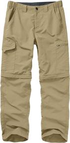 img 4 attached to 👖 Men's Outdoor Hiking Pants | Scout Convertible Cargo | Lightweight, Quick-Dry & Breathable Shorts for Fishing, Safari, and More