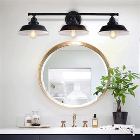 img 4 attached to 🚥 Heircido Industrial Wall Sconce - Stylish Matte Black Bathroom Light Fixtures