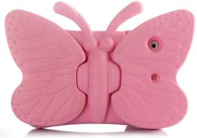 img 3 attached to ER CHEN Kids Pink Butterfly Design 🦋 Shockproof EVA Foam Series Case for iPad 2/3/4