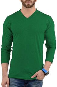img 3 attached to 👕 Men's Long Sleeve Black T-Shirts: Stylish Clothing for Men